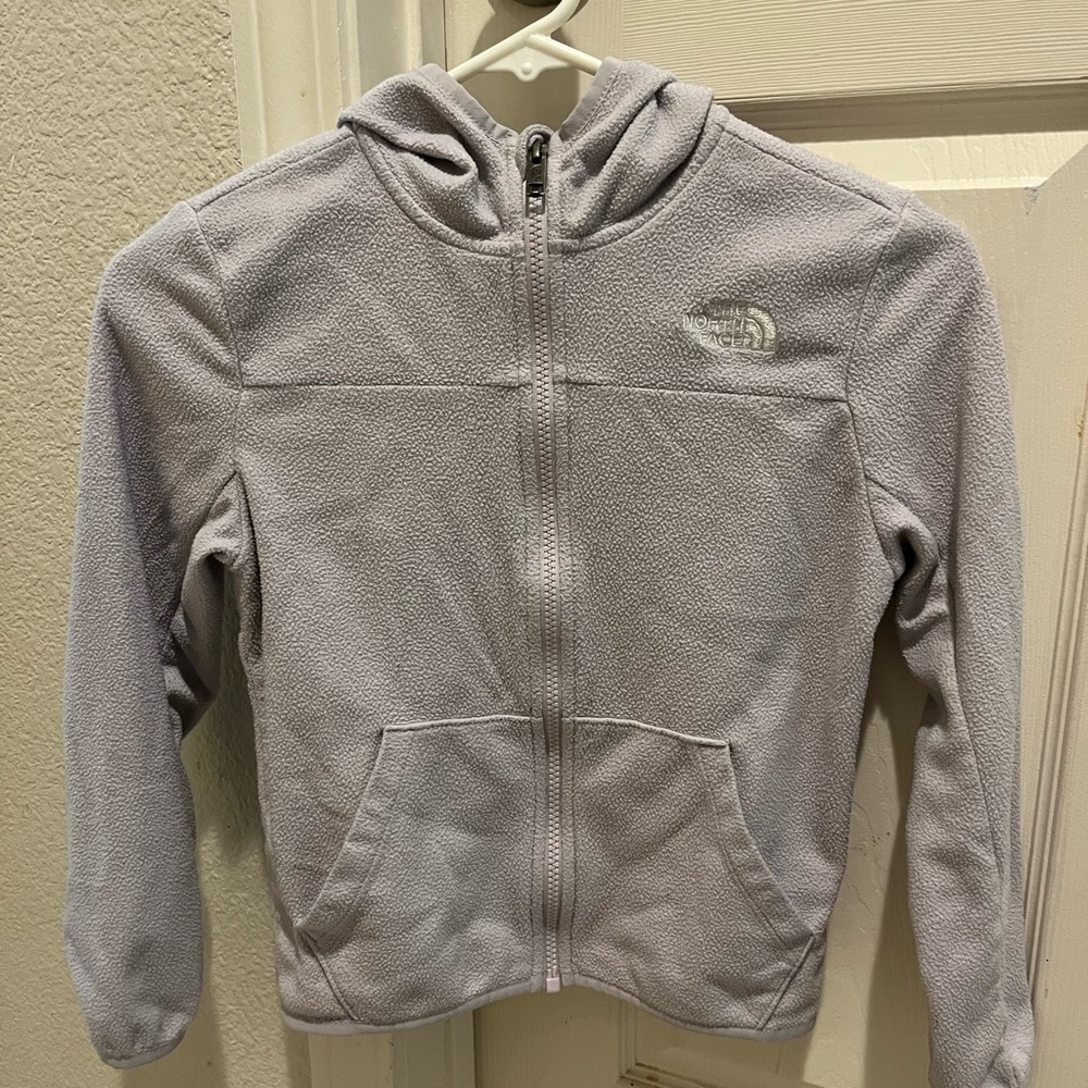The North Face Kids Light Gray Fleece Jacket